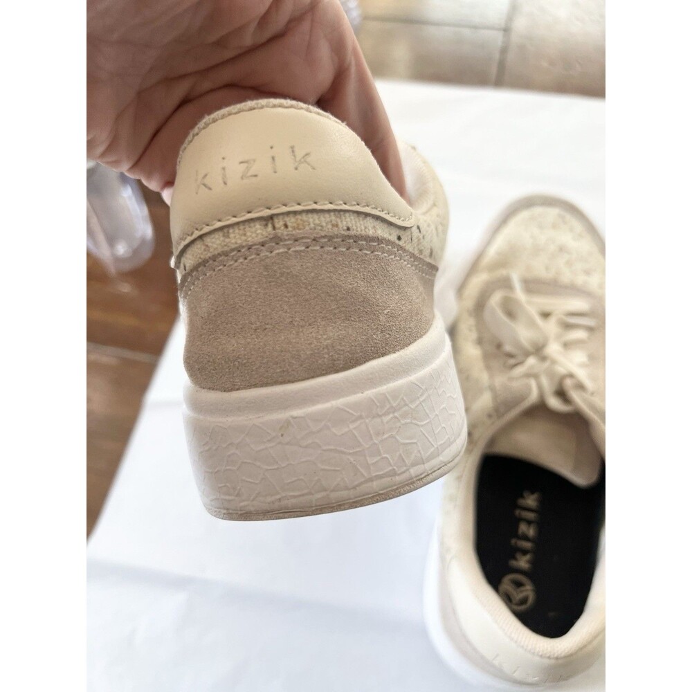 Kizik Prague Terrazzo Sneakers Beige Speckled Canvas Hands Free W 8.5 Men’s 7 - Picture 6 of 7